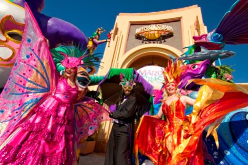 Universal Orlando Resort is home to the biggest, best Mardi Gras party in the country Ð and it comes straight from New Orleans to you through April 23. Nationally renowned musical acts combine with an authentic Mardi Gras parade, dozens of colorfully costumed performers, authentic Cajun cooking and hand-picked New Orleans bands to capturethe look, feel and fun of New Orleans Ð all inside Universal Studios Florida. © 2011 Universal Orlando Resort. All rights reserved.